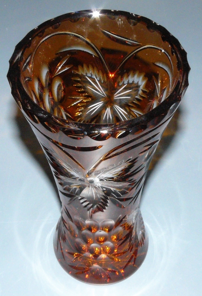 broušená váza 80019/255 VÍNO